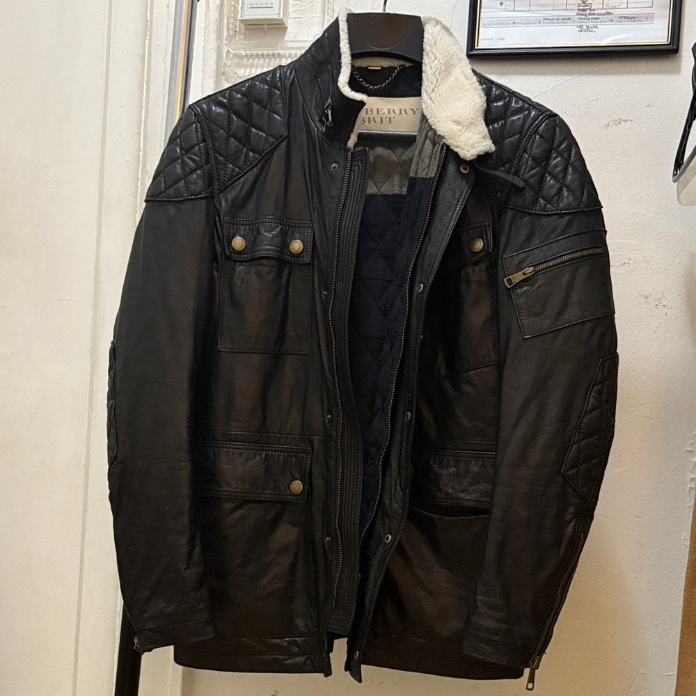 Burberry Black Quilted Field Jacket